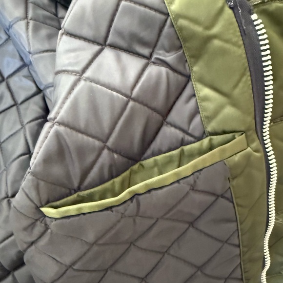 Vintage 1960s Tuffy Jac Olive Bomber Jacket Faux Fur Collar Talon Zipper Men L - Picture 14 of 15